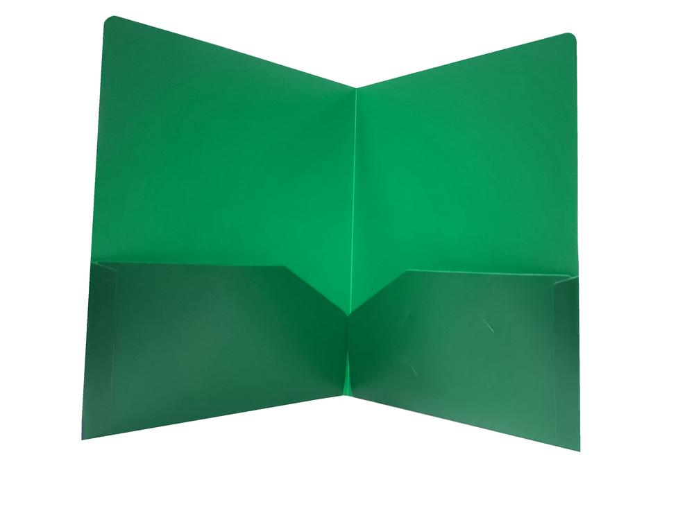  Vinyl Pocket Folder Green