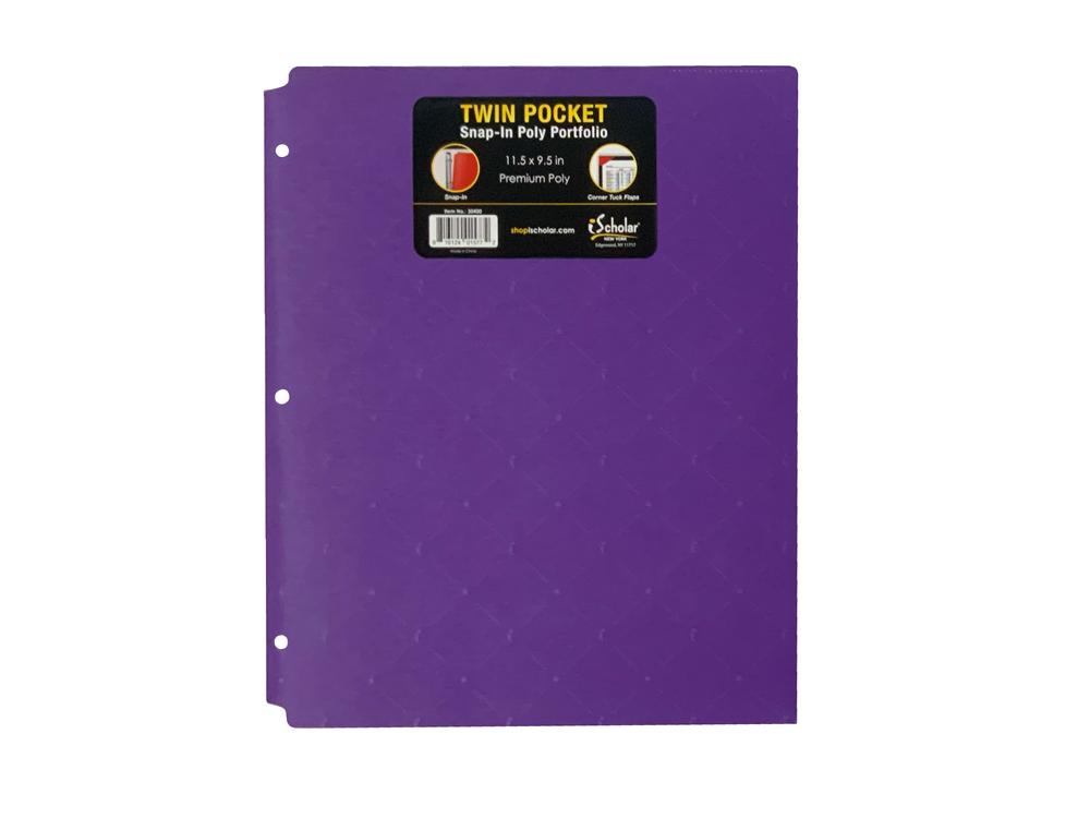 Poly 3-Hole Punched Purple