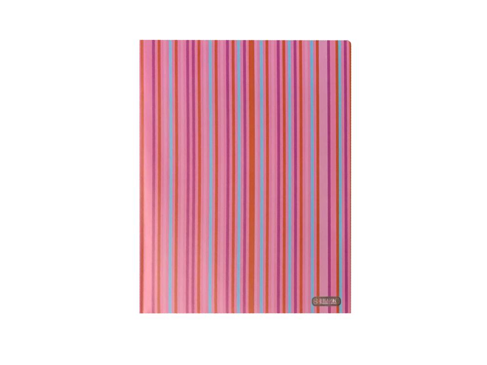 Poly Novelty Stripe 2 Pocket Folder