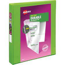  Avery Durable D Ring View Binder, 1