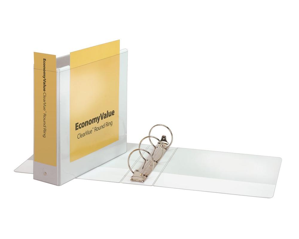  Cardinal Economyvalue Clearvue Round Ring Binder
