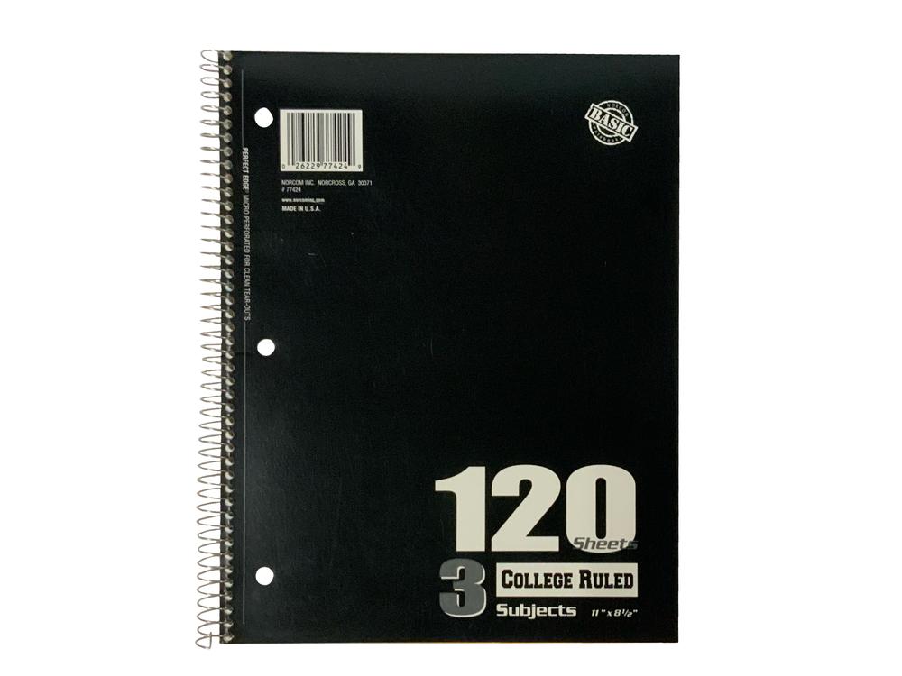 Spiral Notebook 120ct CR