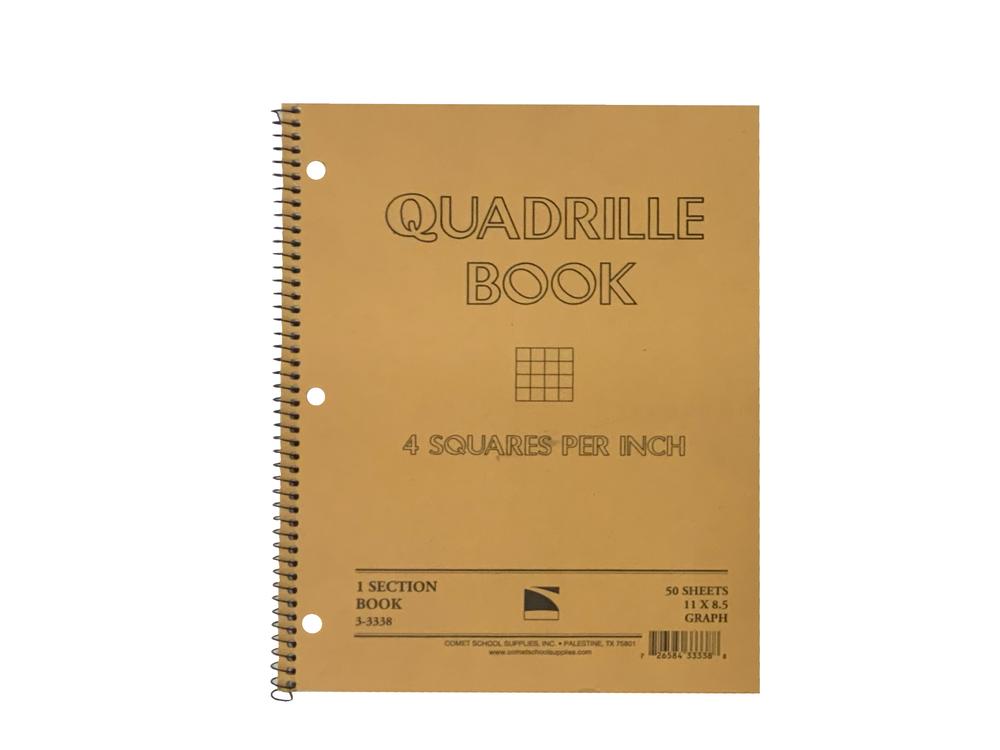 Quad Rule Grid Notebook