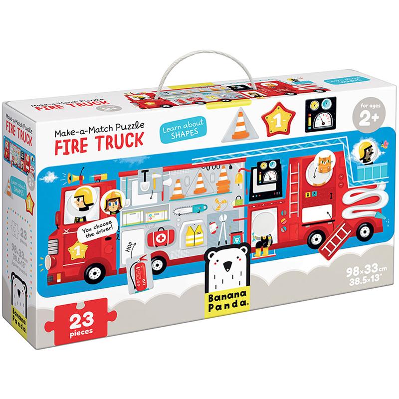  Make- A- Match Puzzle Fire Truck