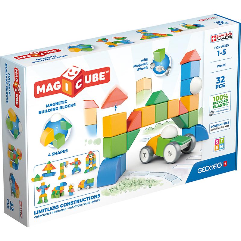 Magicubes Shapes, Recycled, 32 Pieces
