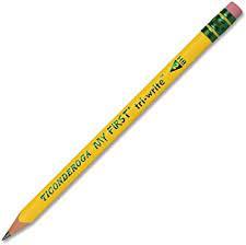 Ticonderoga My First Tri-write - Yellow Primary Triangular Pencil W/eraser Each