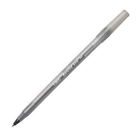 Bic Round Stic Xtra Life Pen, Medium Point, Black - Each