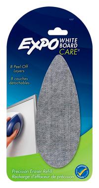 Expo White Board Care Dry Erase Precision Eraser Refill, Eight Peel-off Layers