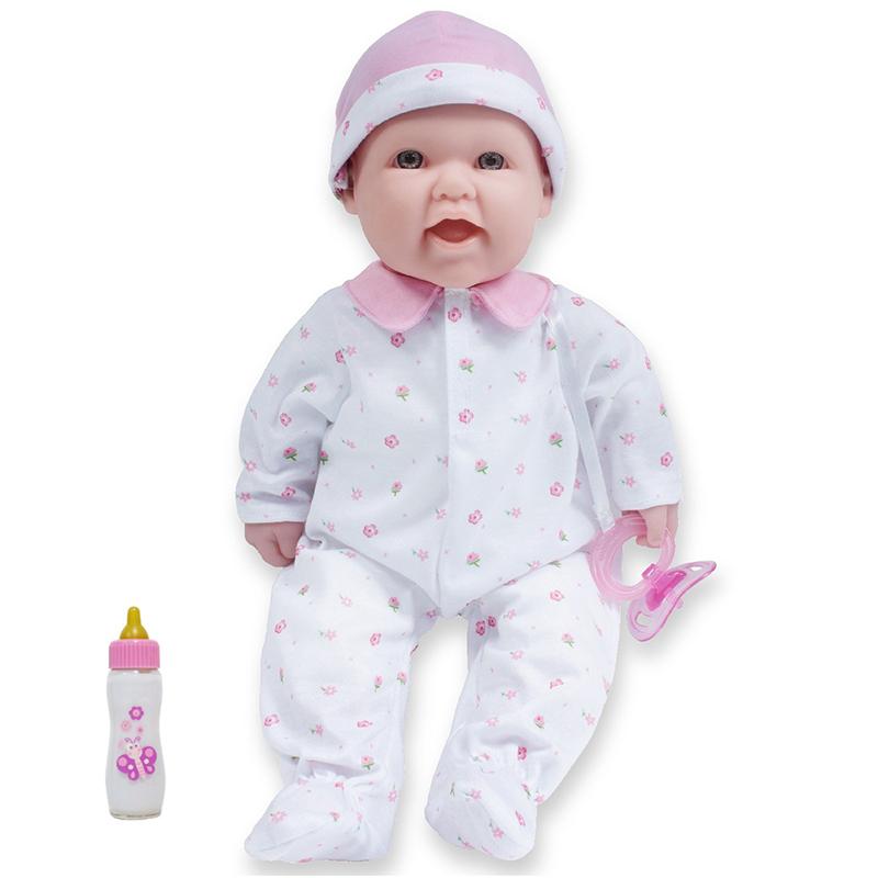 16 In Soft Baby Doll, Caucasian, Pink With Pacifier