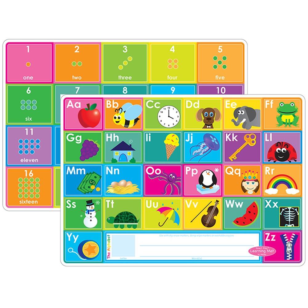  Smart Poly : Abc & Numbers 1- 20 Learning Mat 12 X17