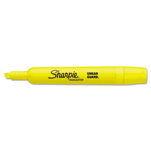 Sharpie Tank Style Highlighters, Fluorescent Yellow Ink, Chisel Tip - Each