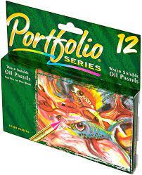 Crayola 12ct Asstd Colors, Water Soluble Portfolio Series Oil Pastels