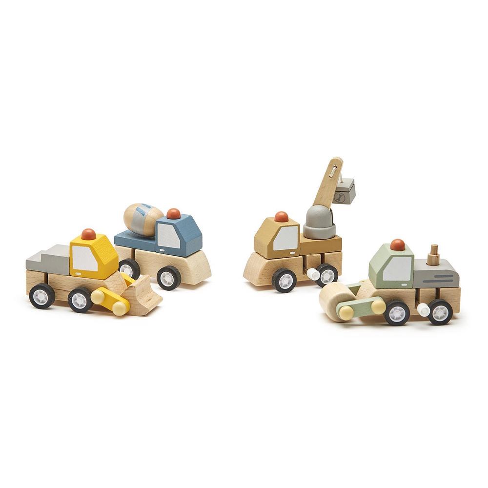 Construction Vehicle Wooden Wind-up