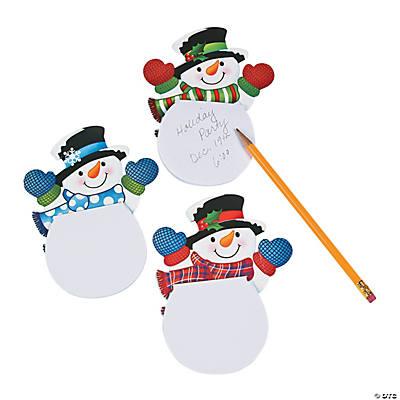 Waving Snowman Notepads 24pk	