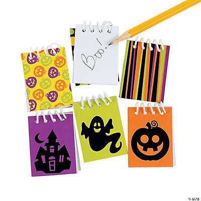 Halloween Spiral Mini Notepads 24pk	