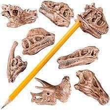Dinosaur Fossil Pencil Top 12pk	