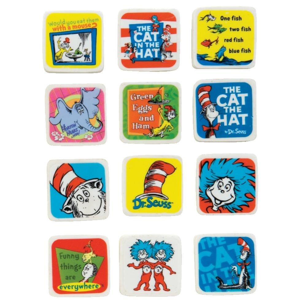 Dr. Seuss Character Erasers 60/bx	