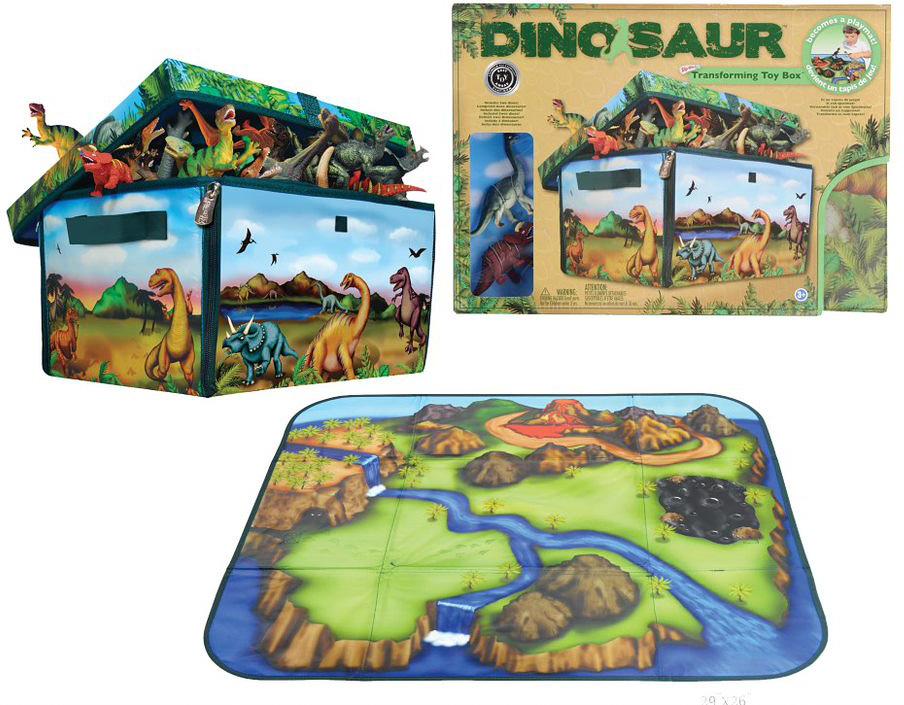 Zipbin Dinosaur Collector Toy Box Playset