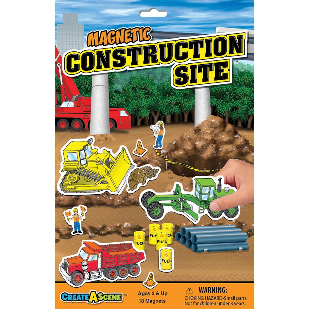 Create-a-scene Magnetic Construction Site