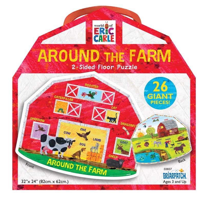 Around The Farm 2-sided Floor Puzzle, Eric Carle
