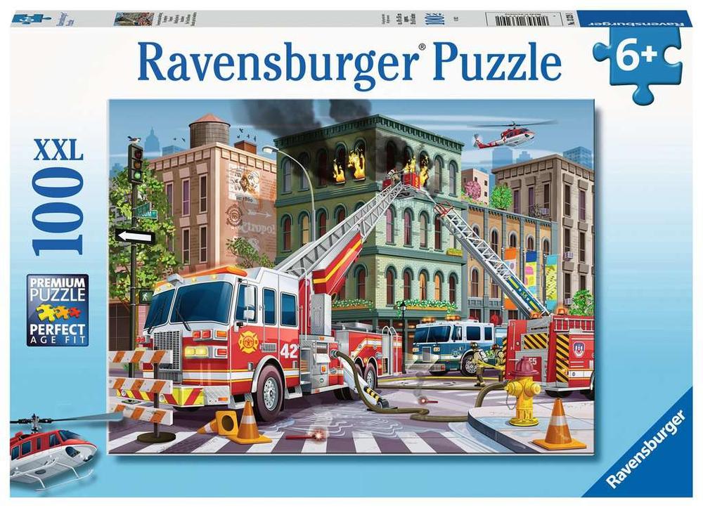 Fire Truck Rescue - 100pc Puzzle