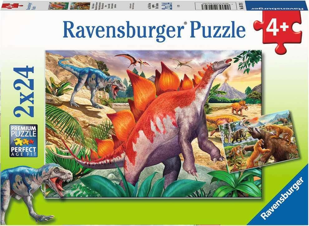 Jurassic Wildlife - 24 Pc 2 In 1 Puzzle