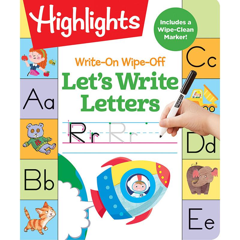Highlights: Let`s Write Letters Dry Erase Book