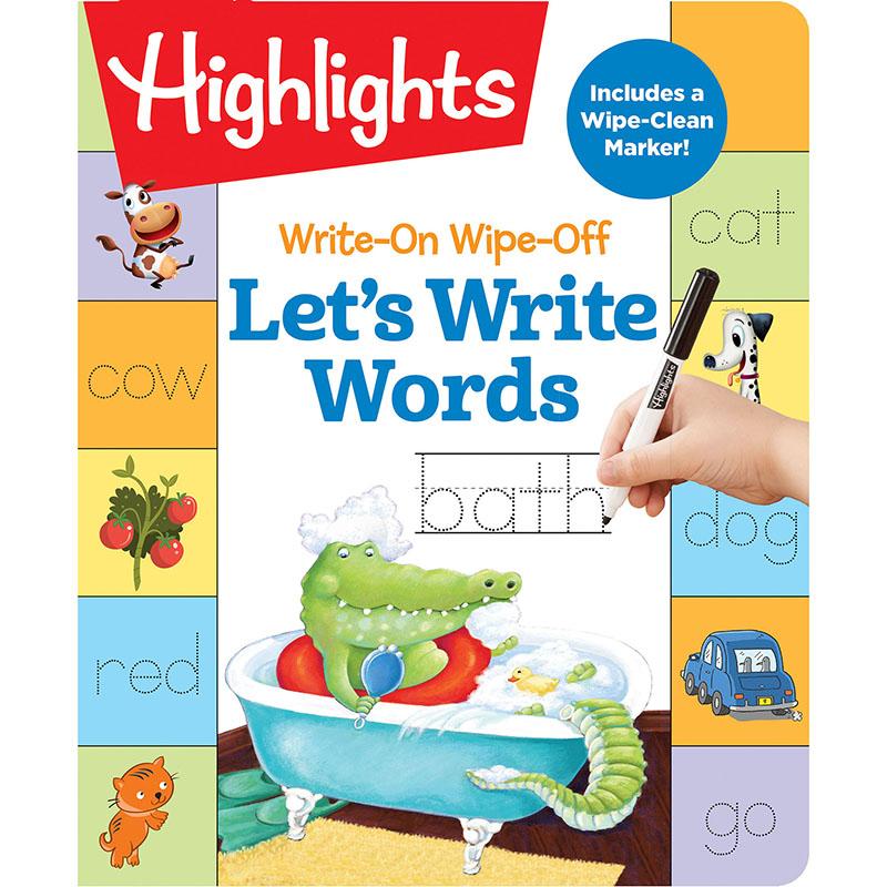 Highlights: Let`s Write Words Dry Erase Book