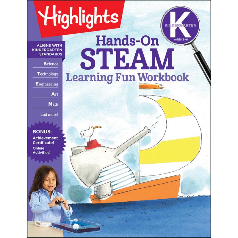  Kindergarten Hands-On STEAM Learning Fun Workbook