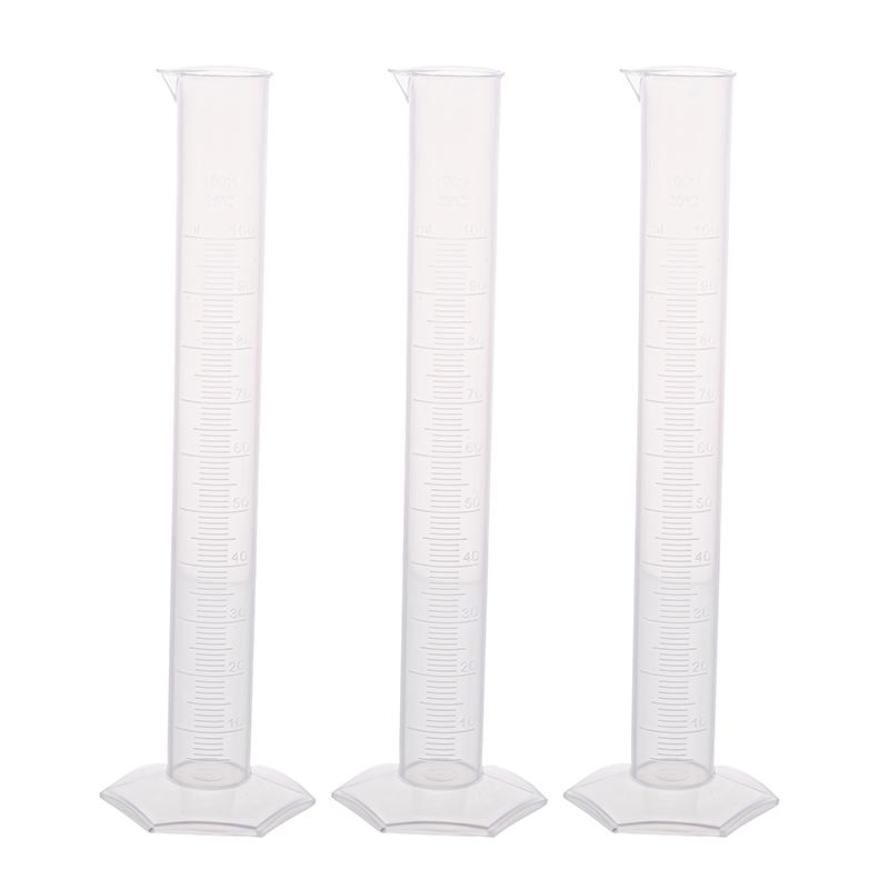 Cylinder Pp Hex Base 1000ml, 3 Pack