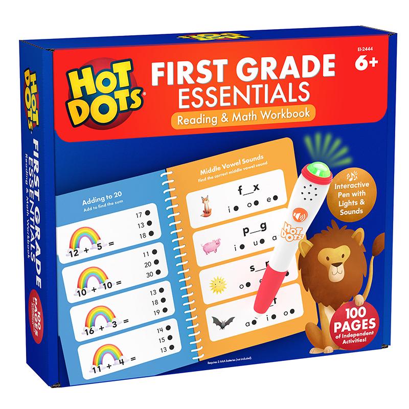  Hot Dots 1st Grade Reading And Math Workbook