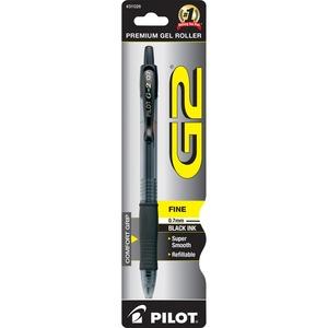 Pilot G2 Retractable Gel Rollerball Pen Black 1/pk
