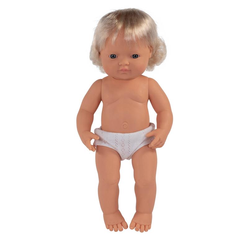 15 In Caucasian Blonde Girl Baby Doll, Anatomically Correct