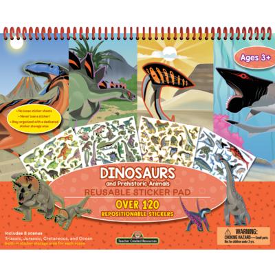 Dinosaurs & Prehistoric Animals Reusable Sticker Pad