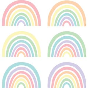 Pastel Pop Rainbows Accents