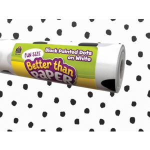 Fun Size Black Painted Dots On White Better Than Paper Bulletin Board Roll