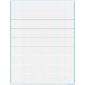 Graphing Grid Large Squares Write-on/wipe-off Chart