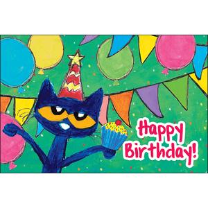 Pete The Cat Happy Birthday Postcards