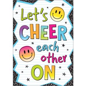 Let`s Cheer Each Other On Positive Poster