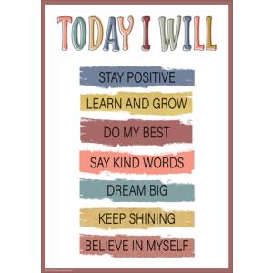 Today I Will Positive Poster