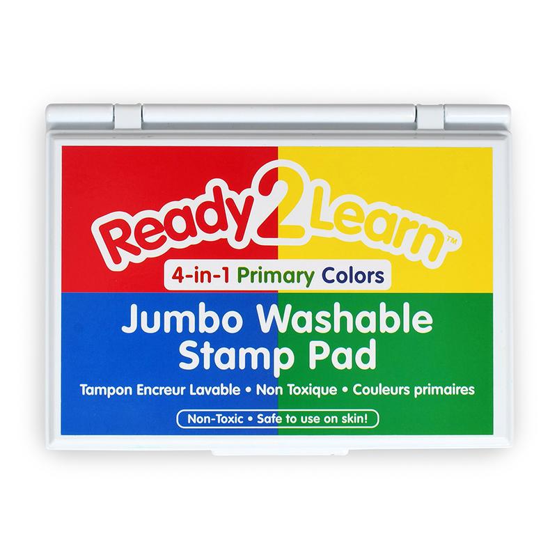 Jumbo Washable Stamp Pad 4 Primary Colors