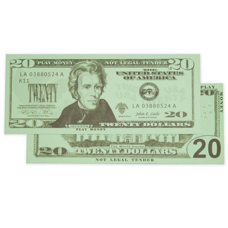$20 Bills, Set Of 100 In Polybag