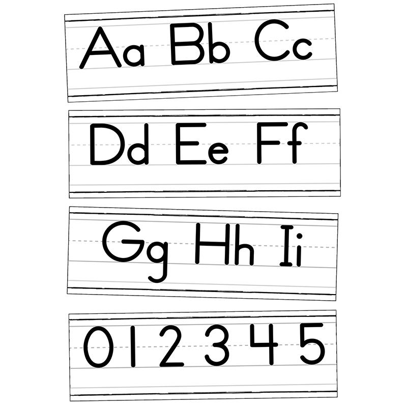 Farmhouse Alphabet Line: Manuscript Bulletin Board Set