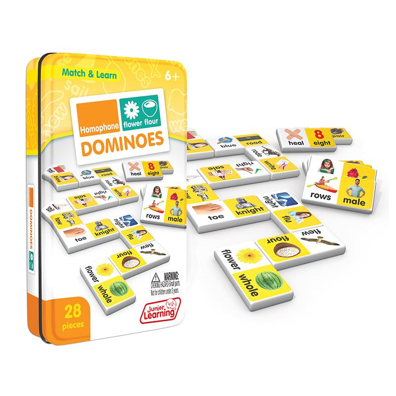 Homophone Match & Learn Dominoes, 28 Pieces