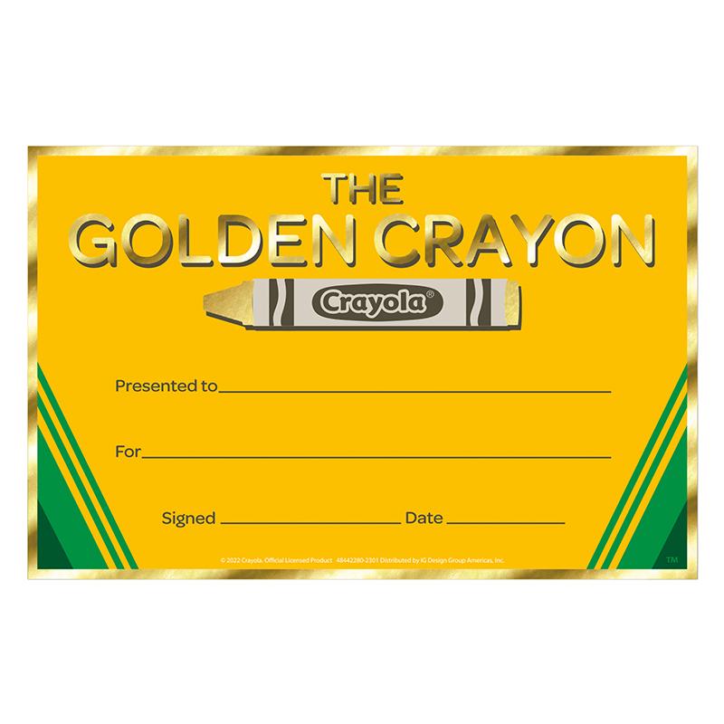 Crayola Gold Crayon Recognition Award