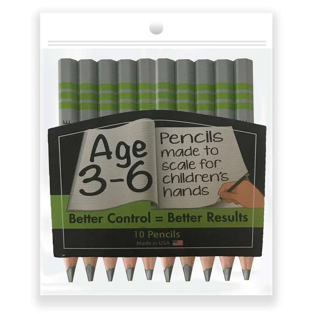 WRITE SIZE 4IN PENCILS 10 COUNT PK