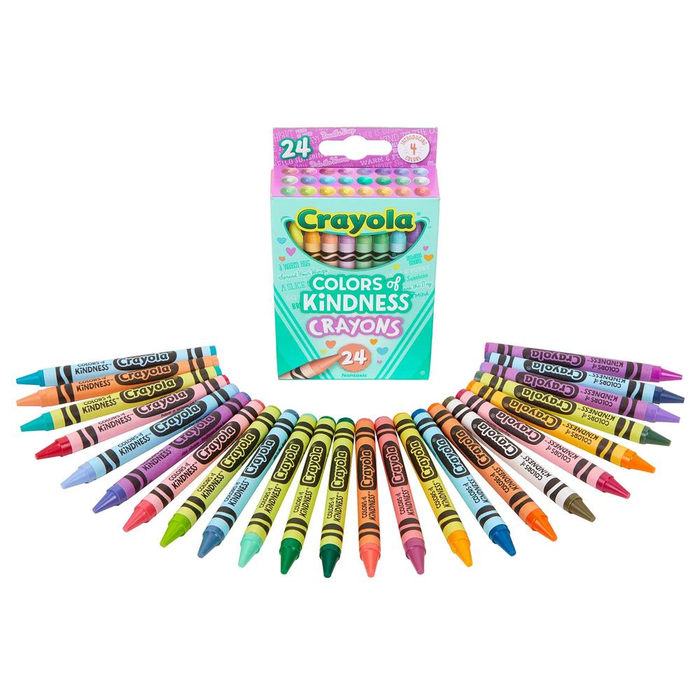 Crayola Regular Crayons, Colors of Kindness, 24ct