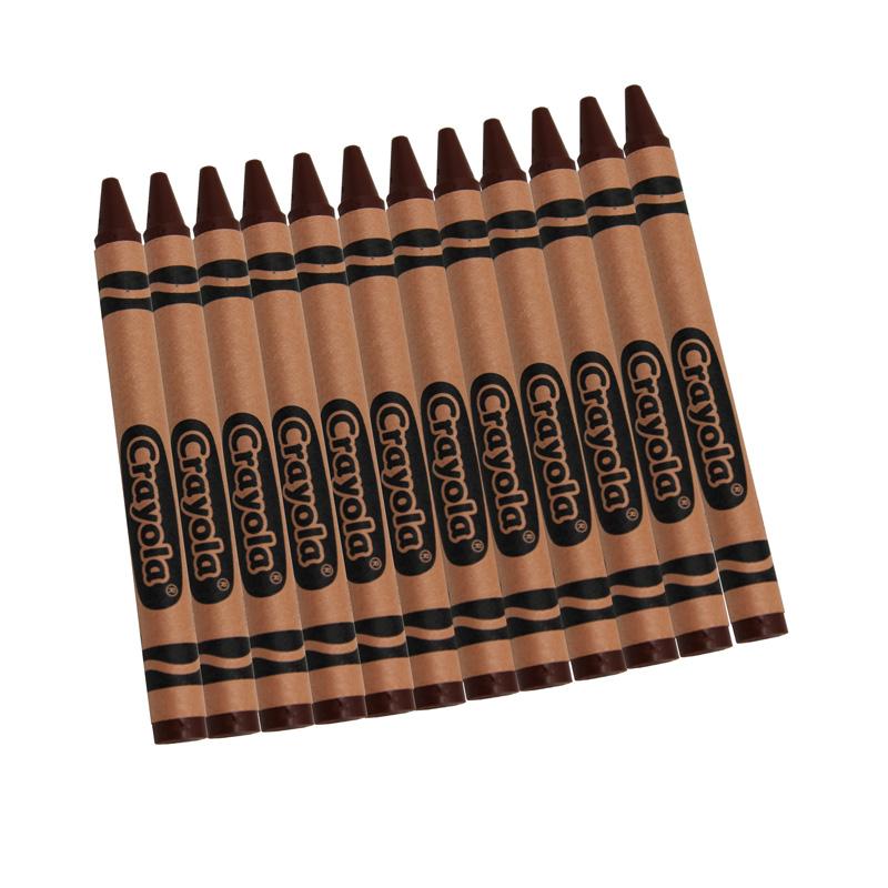 Knowledge Tree  Crayola Binney + Smith Crayola Crayons Bulk, Regular Size  - Brown