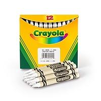 Crayola Single-Color Refill Crayons, White, 12 Per Box