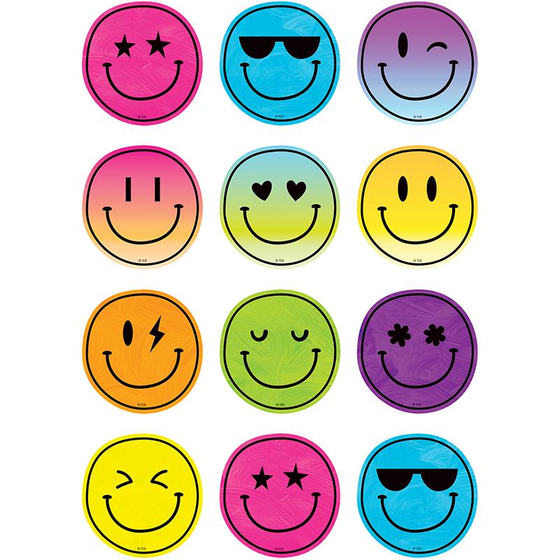  Brights 4ever Smiley Faces Mini Accents